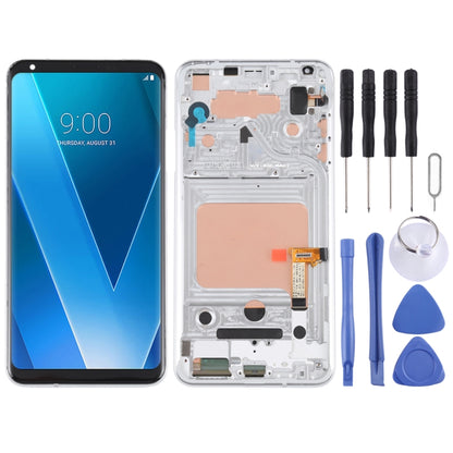 LCD Screen and Digitizer Full Assembly with Frame for LG V30(Silver) - For LG by PMC Jewellery | Online Shopping South Africa | PMC Jewellery