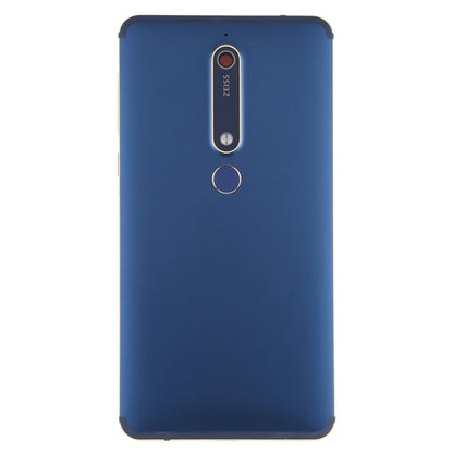 Battery Back Cover with Camera Lens & Side Keys & Fingerprint Sensor for Nokia 6.1 / 6 (2018) / 6 (2nd Gen)(Blue) - Back Cover by PMC Jewellery | Online Shopping South Africa | PMC Jewellery