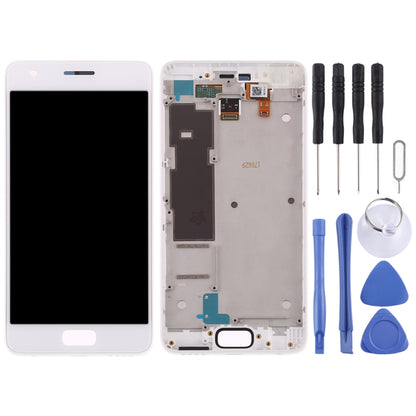 OEM LCD Screen for Lenovo ZUK Z2 Digitizer Full Assembly with Frame (White) - LCD Screen by PMC Jewellery | Online Shopping South Africa | PMC Jewellery