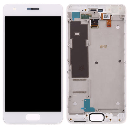 OEM LCD Screen for Lenovo ZUK Z2 Digitizer Full Assembly with Frame (White) - LCD Screen by PMC Jewellery | Online Shopping South Africa | PMC Jewellery