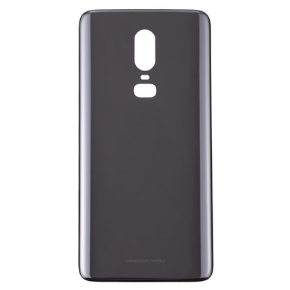 For OnePlus 6 Back Cover (Jet Black) - Back Cover by PMC Jewellery | Online Shopping South Africa | PMC Jewellery