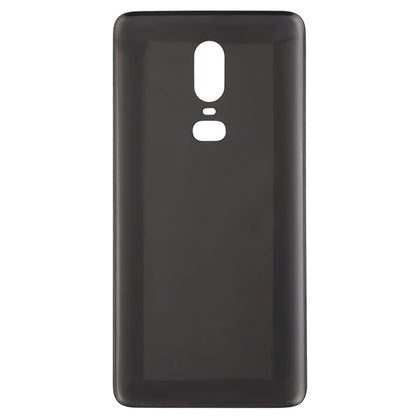 For OnePlus 6 Back Cover (Jet Black) - Back Cover by PMC Jewellery | Online Shopping South Africa | PMC Jewellery