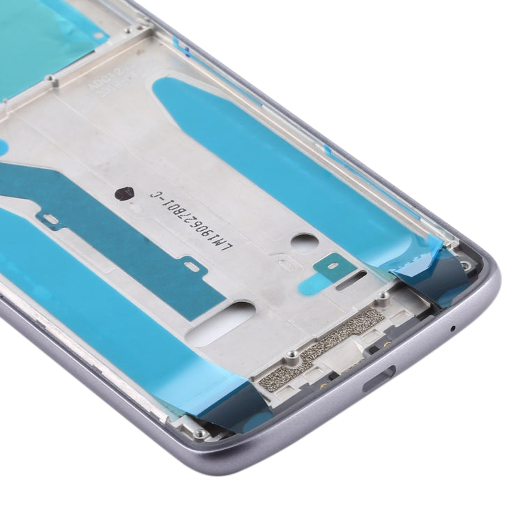 Front Housing LCD Frame Bezel for Motorola Moto E5(Grey) - Frame Bezel Plate by PMC Jewellery | Online Shopping South Africa | PMC Jewellery