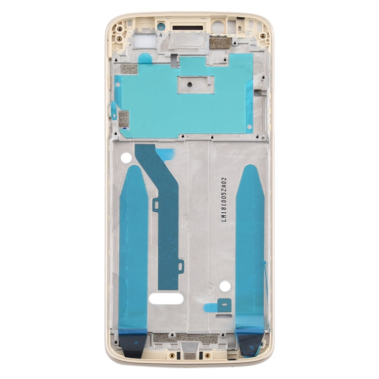 Front Housing LCD Frame Bezel for Motorola Moto E5(Gold) - Frame Bezel Plate by PMC Jewellery | Online Shopping South Africa | PMC Jewellery