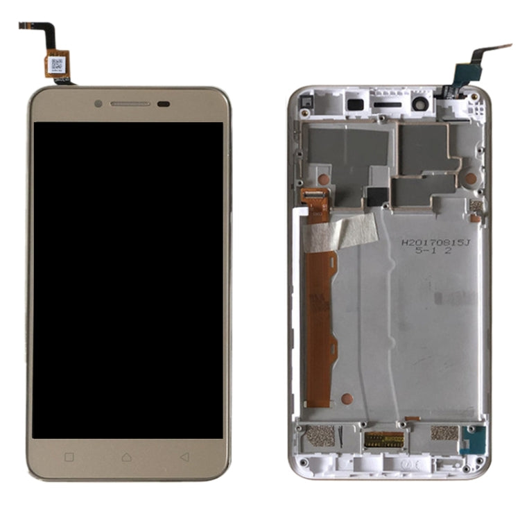 OEM LCD Screen for Lenovo Vibe K5 A6020A40 Digitizer Full Assembly with Frame (Gold) - LCD Screen by PMC Jewellery | Online Shopping South Africa | PMC Jewellery