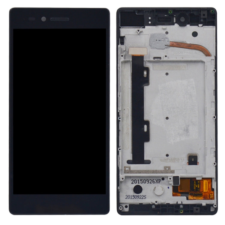 OEM LCD Screen for Lenovo Vibe Shot / Z90 Digitizer Full Assembly with Frame (Black) - LCD Screen by PMC Jewellery | Online Shopping South Africa | PMC Jewellery