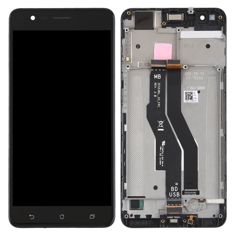 OEM LCD Screen for Asus Zenfone 3 Zoom ZE553KL Digitizer Full Assembly with Frame（Black) - LCD Screen by PMC Jewellery | Online Shopping South Africa | PMC Jewellery