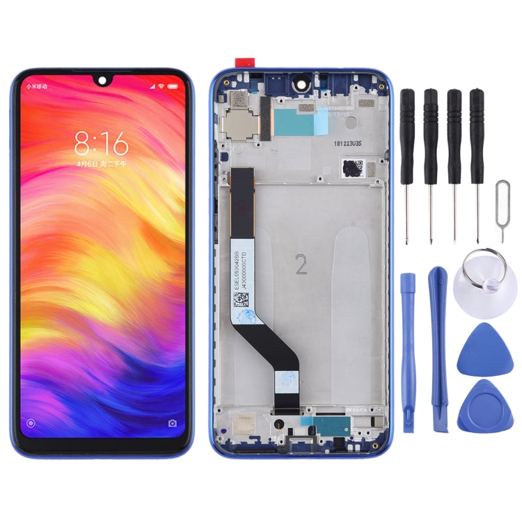 TFT LCD Screen for Xiaomi Redmi Note 7 / Redmi Note 7 Pro Digitizer Full Assembly with Frame(Blue) - LCD Screen by PMC Jewellery | Online Shopping South Africa | PMC Jewellery