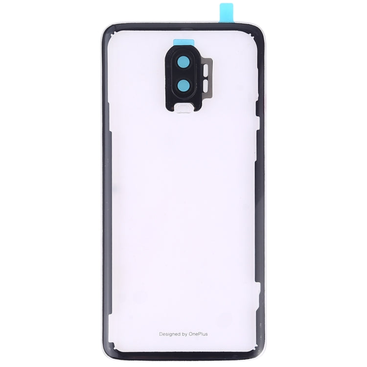 For OnePlus 6T Battery Back Cover with Camera Lens (Transparent) - Back Cover by PMC Jewellery | Online Shopping South Africa | PMC Jewellery