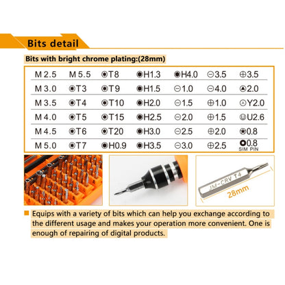 JAKEMY JM-8130 45 in 1 Interchangeable Magnetic Precision Screwdriver Set - Screwdriver Set by JAKEMY | Online Shopping South Africa | PMC Jewellery