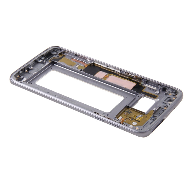 For Galaxy S7 Edge / G935 Front Housing LCD Frame Bezel Plate (Grey) - Frame Bezel Plate by PMC Jewellery | Online Shopping South Africa | PMC Jewellery