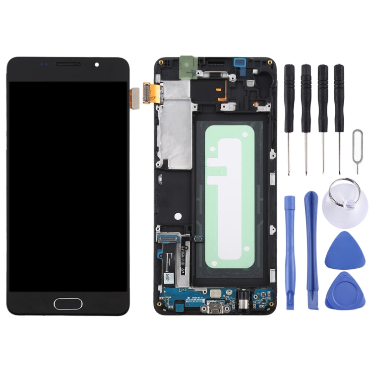 TFT LCD Screen for Galaxy A5 (2016) / A510F Digitizer Full Assembly with Frame (Black) - LCD Screen by PMC Jewellery | Online Shopping South Africa | PMC Jewellery