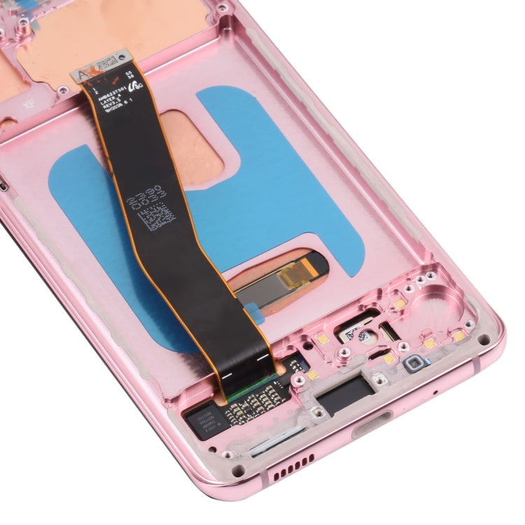 Original Dynamic AMOLED Material LCD Screen and Digitizer Full Assembly with Frame for Samsung Galaxy S20 4G SM-G980(Pink) - LCD Screen by PMC Jewellery | Online Shopping South Africa | PMC Jewellery