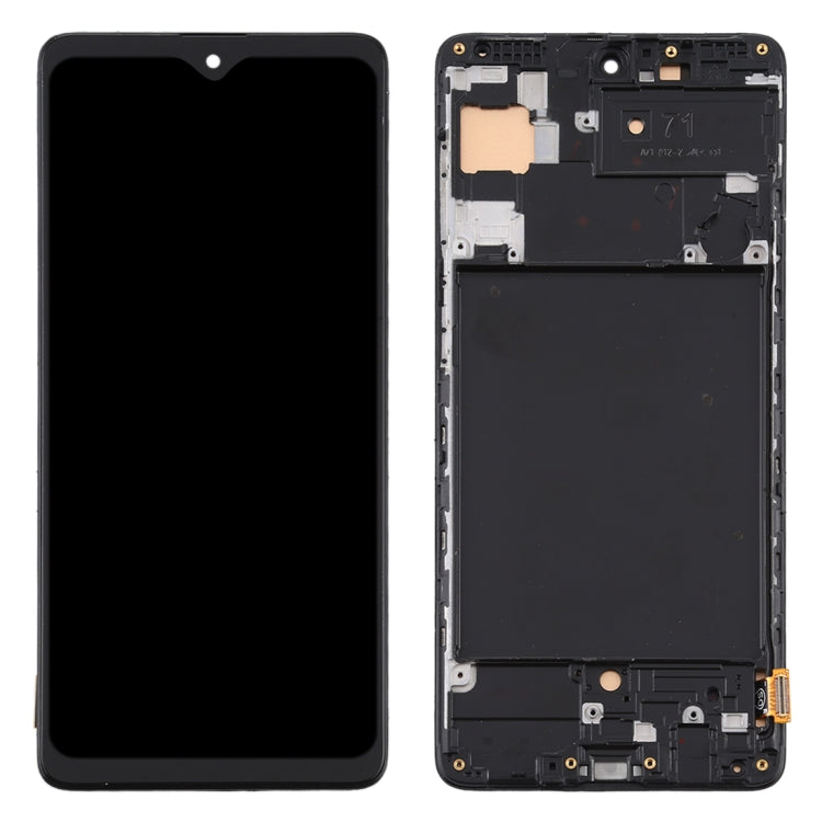 TFT Material LCD Screen and Digitizer Full Assembly With Frame (Not Supporting Fingerprint Identification) for Samsung Galaxy A71 / SM-A715(Black) - LCD Screen by PMC Jewellery | Online Shopping South Africa | PMC Jewellery