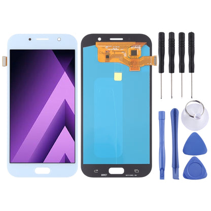 OLED LCD Screen for Galaxy A7 (2017), A720F, A720F/DS with Digitizer Full Assembly (Blue) - LCD Screen by PMC Jewellery | Online Shopping South Africa | PMC Jewellery