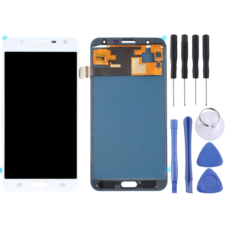 TFT LCD Screen for Galaxy J7 Neo, J701F/DS, J701M With Digitizer Full Assembly (White) - LCD Screen by PMC Jewellery | Online Shopping South Africa | PMC Jewellery