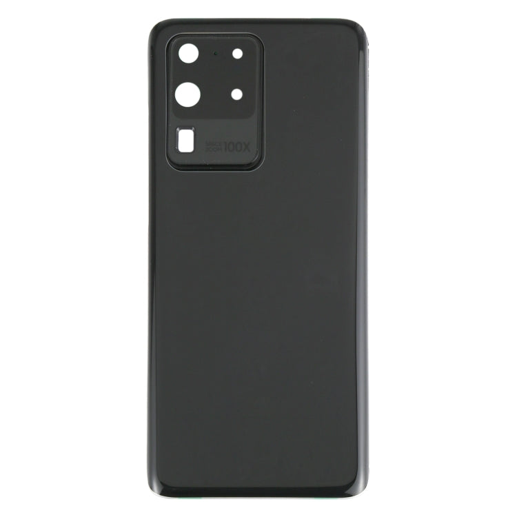 For Samsung Galaxy S20 Ultra Battery Back Cover with Camera Lens Cover (Black) - Back Cover by PMC Jewellery | Online Shopping South Africa | PMC Jewellery