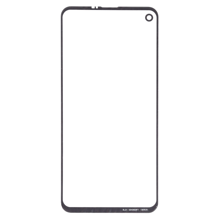 For Samsung Galaxy A8s / Galaxy A9 Pro 2019 10pcs Front Screen Outer Glass Lens (Black) - Outer Glass Lens by PMC Jewellery | Online Shopping South Africa | PMC Jewellery