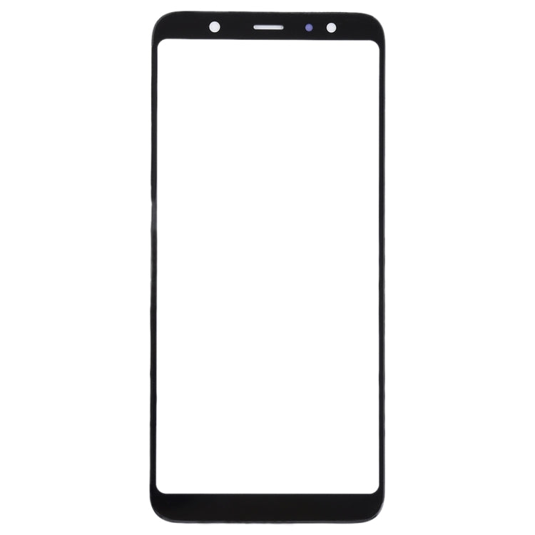 For Samsung Galaxy A6+ (2018) / A605  10pcs Front Screen Outer Glass Lens (Black) - Outer Glass Lens by PMC Jewellery | Online Shopping South Africa | PMC Jewellery