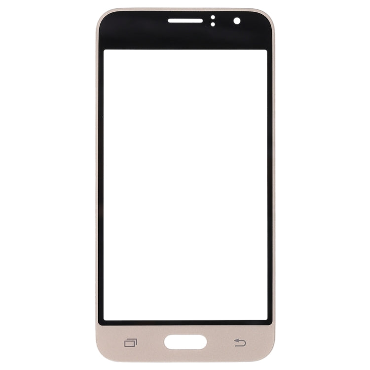 For Samsung Galaxy J1 (2016) / J120 10pcs Front Screen Outer Glass Lens (Gold) - Outer Glass Lens by PMC Jewellery | Online Shopping South Africa | PMC Jewellery