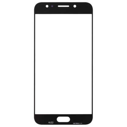 For Samsung Galaxy C8 / C7100, C7(2017) / J7+, C710F/DS 10pcs Front Screen Outer Glass Lens (Black) - Outer Glass Lens by PMC Jewellery | Online Shopping South Africa | PMC Jewellery