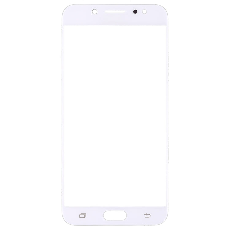 For Samsung Galaxy C8 / C7100, C7(2017) / J7+, C710F/DS 10pcs Front Screen Outer Glass Lens (White) - Outer Glass Lens by PMC Jewellery | Online Shopping South Africa | PMC Jewellery