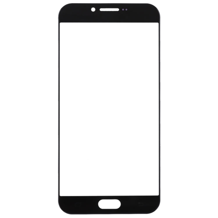 For Samsung Galaxy A8 (2016) / A810 10pcs Front Screen Outer Glass Lens (Black) - Outer Glass Lens by PMC Jewellery | Online Shopping South Africa | PMC Jewellery