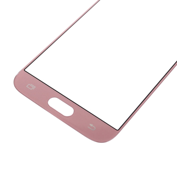 For Samsung Galaxy J3 (2017) / J330 10pcs Front Screen Outer Glass Lens (Rose Gold) - Outer Glass Lens by PMC Jewellery | Online Shopping South Africa | PMC Jewellery