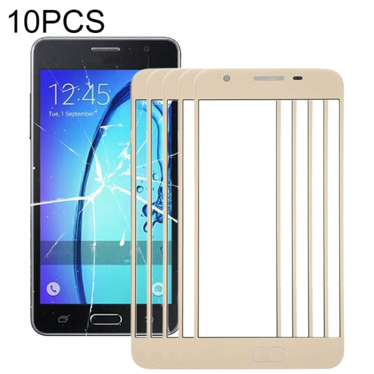 For Samsung Galaxy On5 / G550 10pcs Front Screen Outer Glass Lens (Gold) - Outer Glass Lens by PMC Jewellery | Online Shopping South Africa | PMC Jewellery