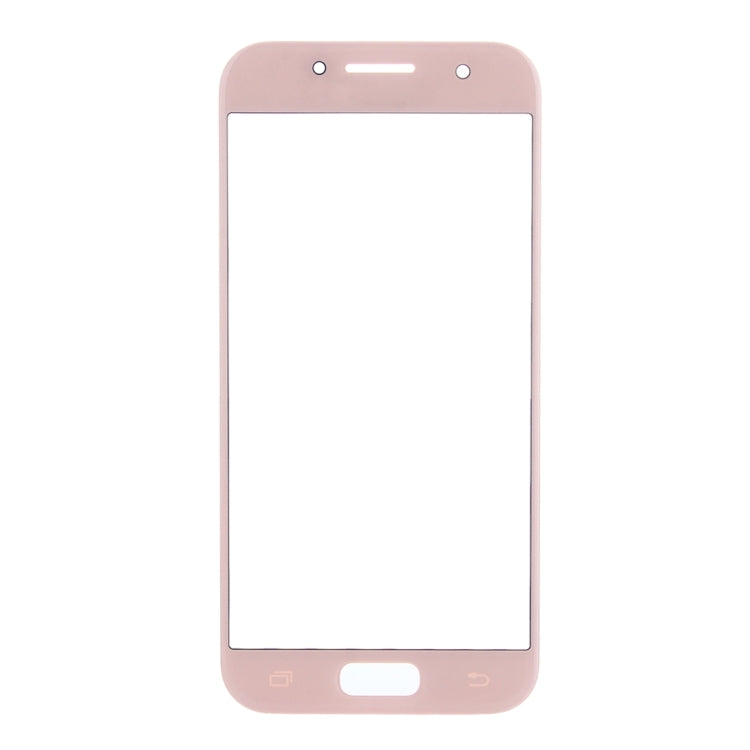 For Samsung Galaxy A7 (2017) / A720 10pcs Front Screen Outer Glass Lens (Pink) - Outer Glass Lens by PMC Jewellery | Online Shopping South Africa | PMC Jewellery