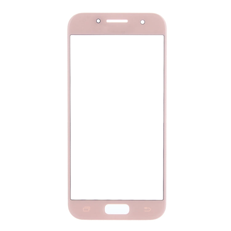 For Samsung Galaxy A5 (2017) / A520 10pcs Front Screen Outer Glass Lens (Pink) - Outer Glass Lens by PMC Jewellery | Online Shopping South Africa | PMC Jewellery