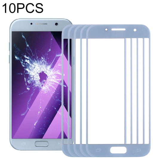 For Samsung Galaxy A3 (2017) / A320 10pcs Front Screen Outer Glass Lens (Blue) - Outer Glass Lens by PMC Jewellery | Online Shopping South Africa | PMC Jewellery