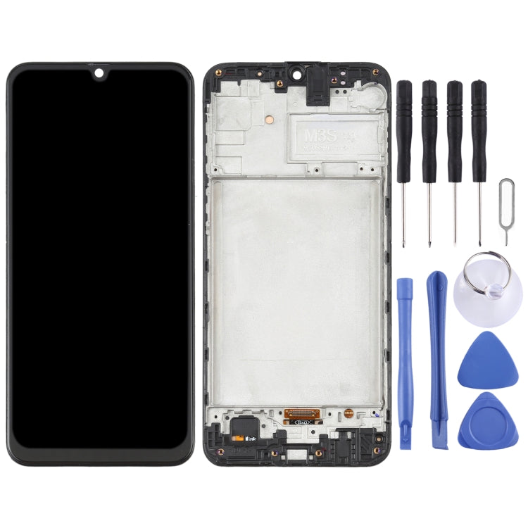 OLED LCD Screen for Samsung Galaxy M31 / Galaxy M31 Prime SM-M315 Digitizer Full Assembly with Frame (Black) - LCD Screen by PMC Jewellery | Online Shopping South Africa | PMC Jewellery