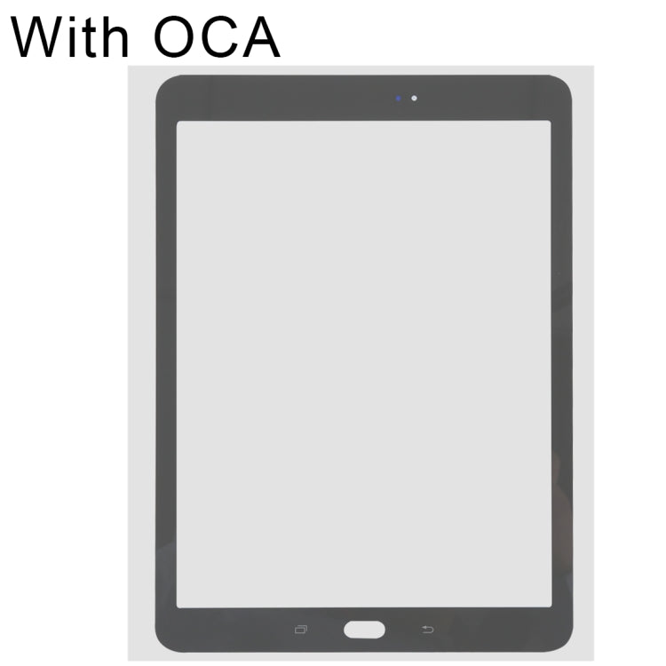 For Samsung Galaxy Tab S2 9.7 / T810 / T813 / T815 / T820 / T825 Front Screen Outer Glass Lens with OCA Optically Clear Adhesive (Black) - Outer Glass Lens by PMC Jewellery | Online Shopping South Africa | PMC Jewellery