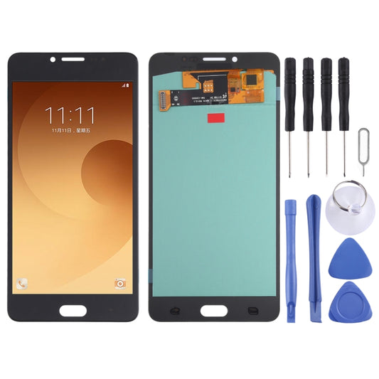 OLED Material LCD Screen and Digitizer Full Assembly for Samsung Galaxy C9 Pro SM-C9000/C900(Black) - LCD Screen by PMC Jewellery | Online Shopping South Africa | PMC Jewellery