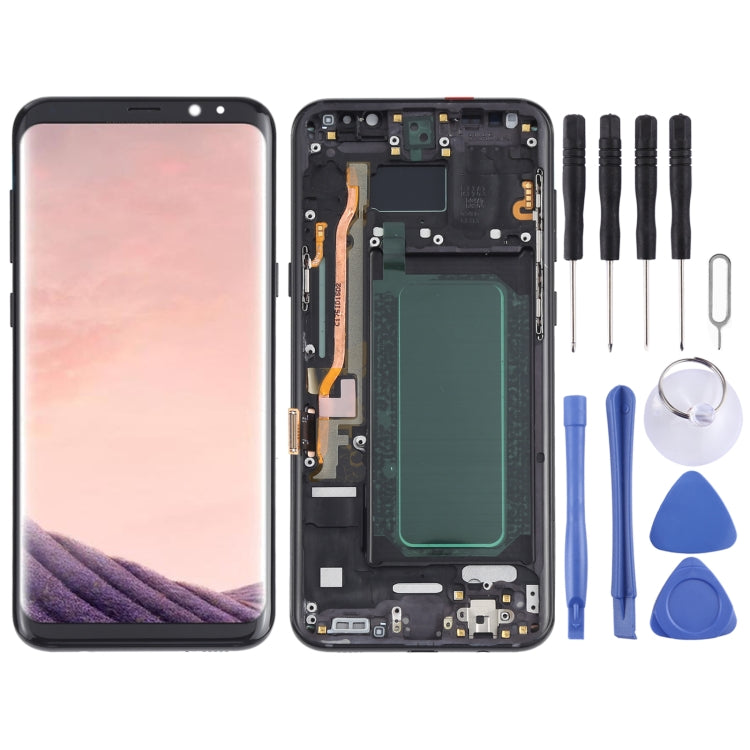 OLED LCD Screen for Samsung Galaxy S8+ SM-G955 Digitizer Full Assembly with Frame (Black) - LCD Screen by PMC Jewellery | Online Shopping South Africa | PMC Jewellery