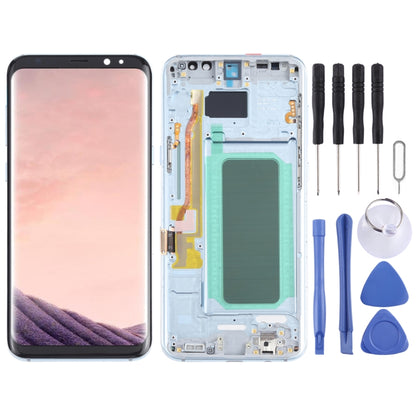 OLED LCD Screen for Samsung Galaxy S8+ SM-G955 With Digitizer Full Assembly with Frame (Blue) - LCD Screen by PMC Jewellery | Online Shopping South Africa | PMC Jewellery