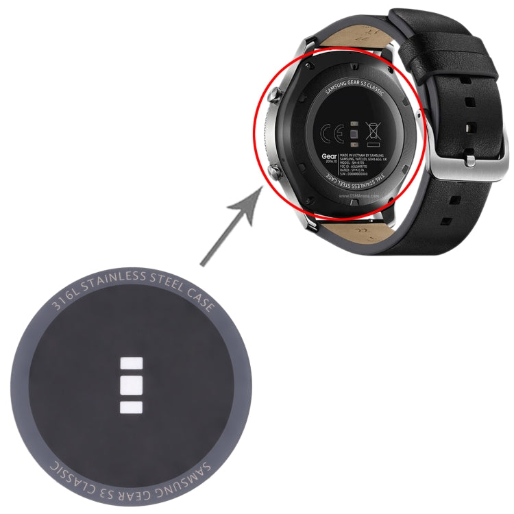 Back Glass Lens For Samsung Gear S3 Classic SM-R770 -  by PMC Jewellery | Online Shopping South Africa | PMC Jewellery