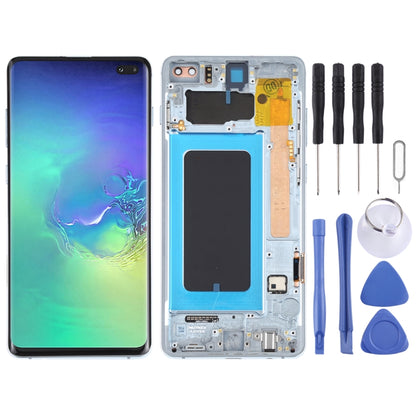 Original Super AMOLED LCD Screen for Samsung Galaxy S10+ Digitizer Full Assembly with Frame (Blue) - LCD Screen by PMC Jewellery | Online Shopping South Africa | PMC Jewellery