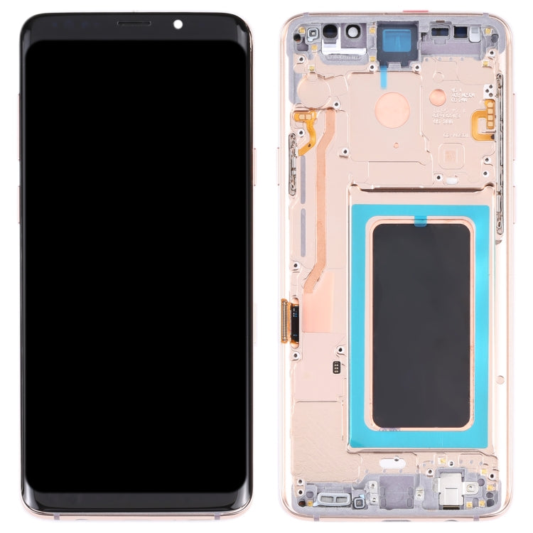 Super AMOLED LCD Screen for Galaxy S9+ / G965F / G965F / DS / G965U / G965W / G9650 Digitizer Full Assembly with Frame (Gold) - LCD Screen by PMC Jewellery | Online Shopping South Africa | PMC Jewellery