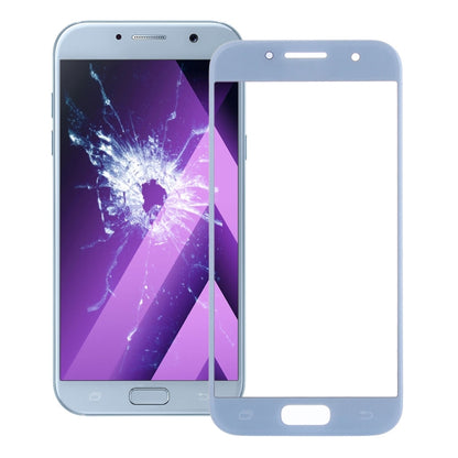 For Galaxy A7 (2017) / A720 Front Screen Outer Glass Lens (Blue) - Outer Glass Lens by PMC Jewellery | Online Shopping South Africa | PMC Jewellery