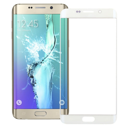 For Galaxy S6 Edge+ / G928 Front Screen Outer Glass Lens (White) - Outer Glass Lens by PMC Jewellery | Online Shopping South Africa | PMC Jewellery