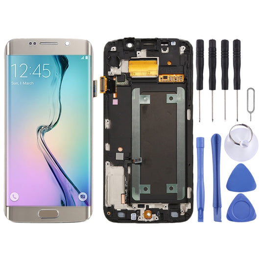 Original Super AMOLED LCD Screen For Samsung Galaxy S6 Edge SM-G925F Digitizer Full Assembly with Frame (Gold) - LCD Screen by PMC Jewellery | Online Shopping South Africa | PMC Jewellery