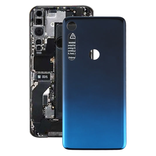 Battery Back Cover for Motorola Moto One Macro (Blue) - Back Cover by PMC Jewellery | Online Shopping South Africa | PMC Jewellery