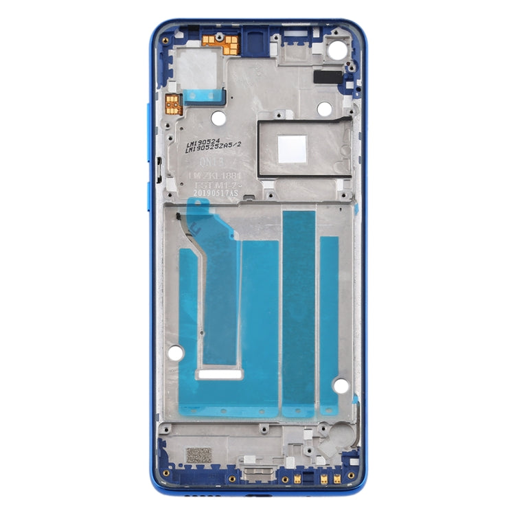 Front Housing LCD Frame Bezel Plate for Motorola Moto One Vision(Blue) - Frame Bezel Plate by PMC Jewellery | Online Shopping South Africa | PMC Jewellery