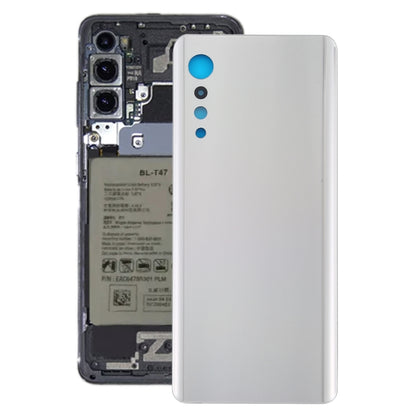 Battery Back Cover for LG Velvet LMG910EMW LM-G910EMW / Velvet 5G LM-G900N LM-G900EM(Silver) - For LG by PMC Jewellery | Online Shopping South Africa | PMC Jewellery