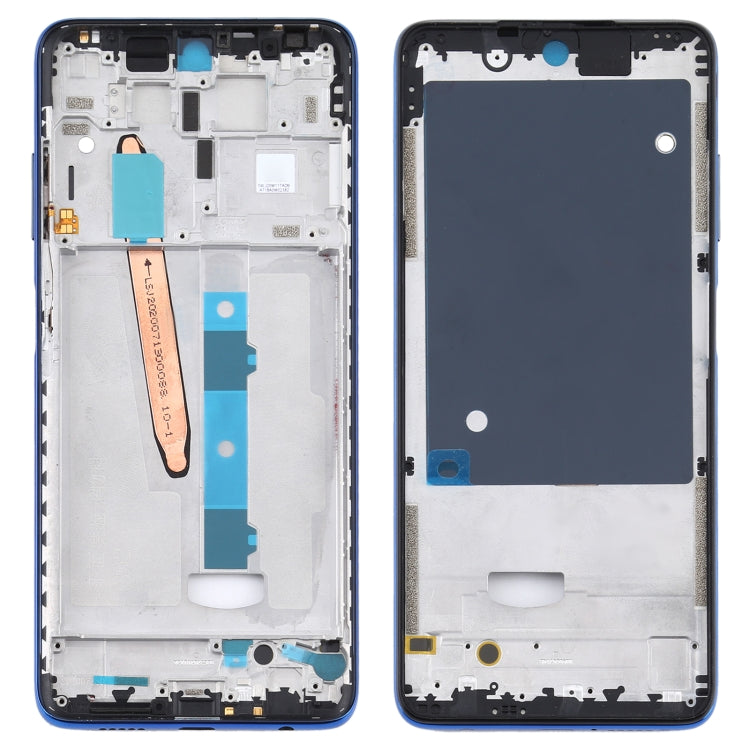 Front Housing LCD Frame Bezel Plate for Xiaomi Poco X3 / Poco X3 NFC M2007J20CG / M2007J20CT(Blue) - LCD Related Parts by PMC Jewellery | Online Shopping South Africa | PMC Jewellery