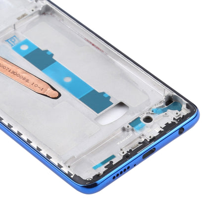 Front Housing LCD Frame Bezel Plate for Xiaomi Poco X3 / Poco X3 NFC M2007J20CG / M2007J20CT(Blue) - LCD Related Parts by PMC Jewellery | Online Shopping South Africa | PMC Jewellery