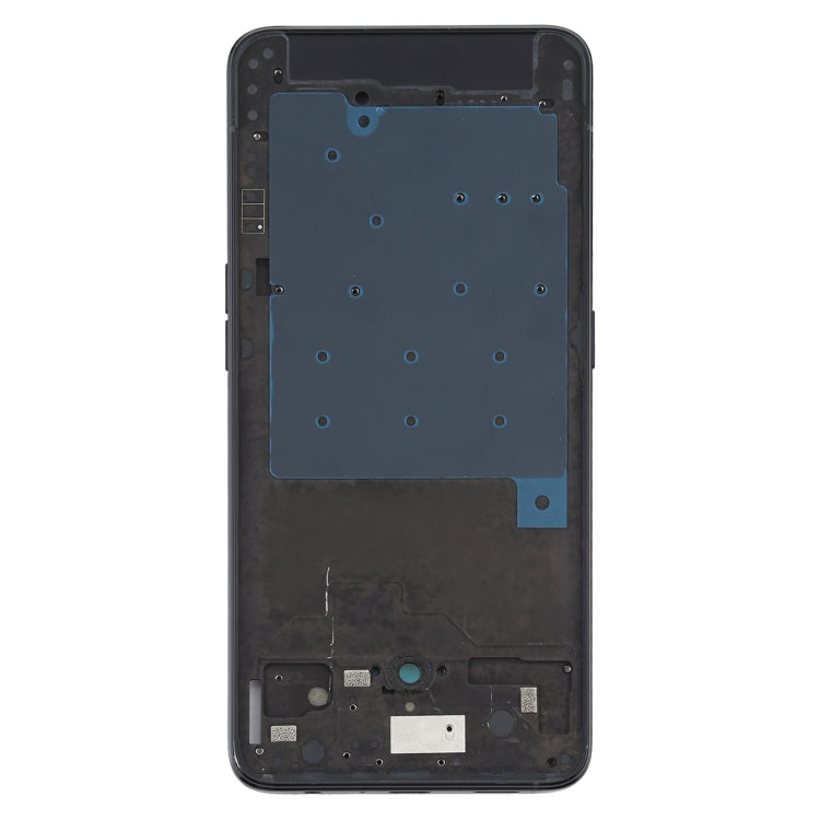 For OPPO Reno 5G/Reno 4G PCAM00 PCAT00 CPH1917 CPH1921 Front Housing LCD Frame Bezel Plate (Black) - Frame Bezel Plate by PMC Jewellery | Online Shopping South Africa | PMC Jewellery