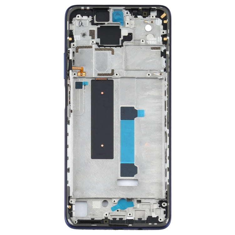 Original Front Housing LCD Frame Bezel Plate for Xiaomi Mi 10T Lite 5G M2007J17G (Blue) - Frame Bezel Plate by PMC Jewellery | Online Shopping South Africa | PMC Jewellery